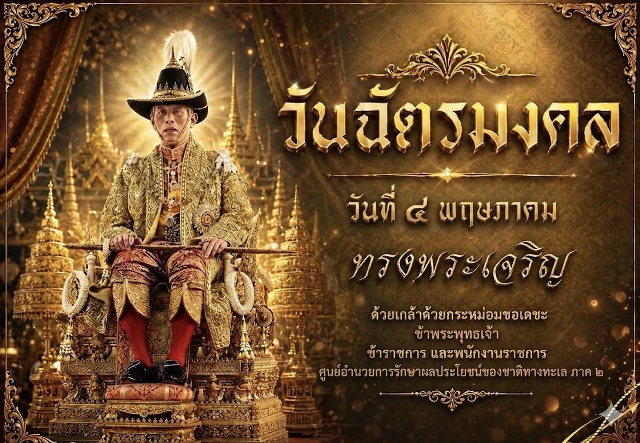 วันฉัตรมงคล วันที่ ๔ พฤษภาคม