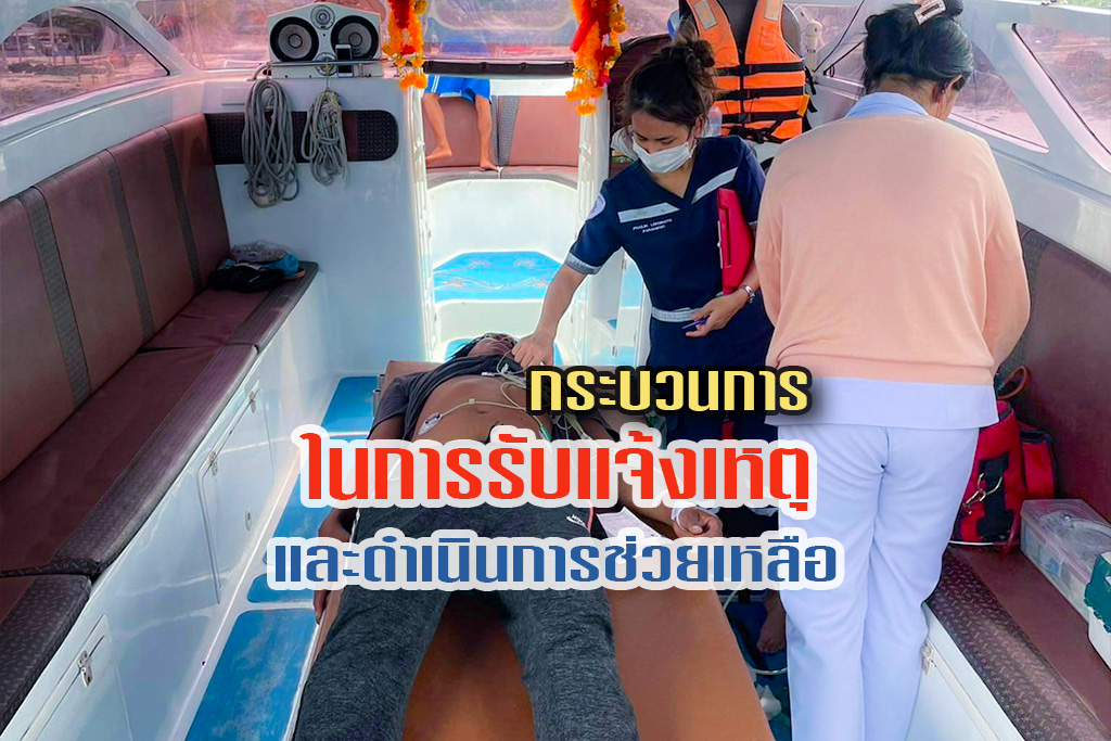 กระบวนการในการรับเรื่องแจ้งเหตุฉุกเฉินทางทะเล และช่วยเหลือผู้ประสบภัย